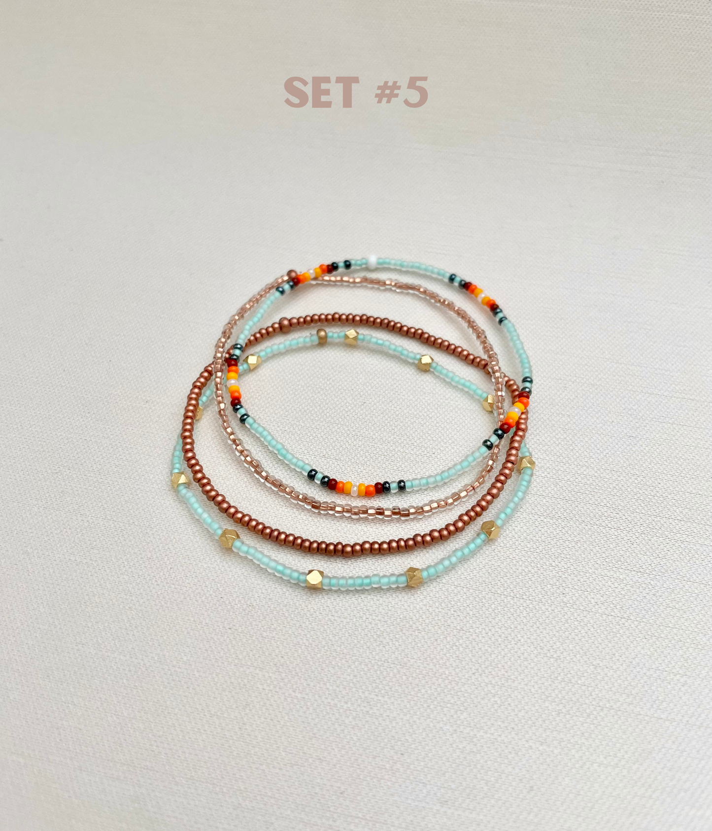 Seed Bead Stretch Bracelet Stacks