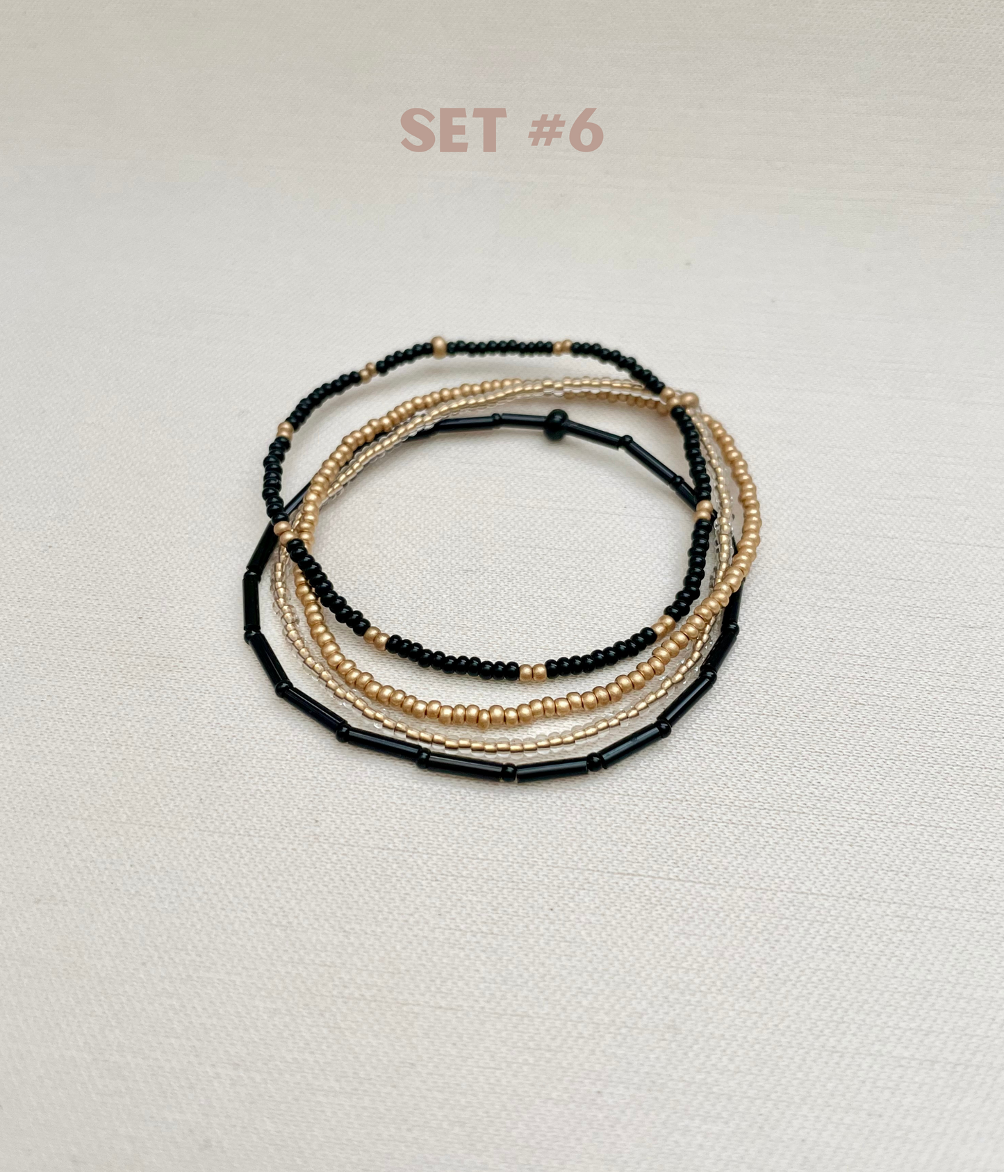 Seed Bead Stretch Bracelet Stacks