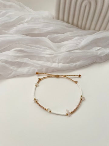 Beaded Surfer Bracelets Seed Bead Bracelet Waterproof Adjustable Bracelet Beaded Bracelet Beachy - CRYSTAL TIDE