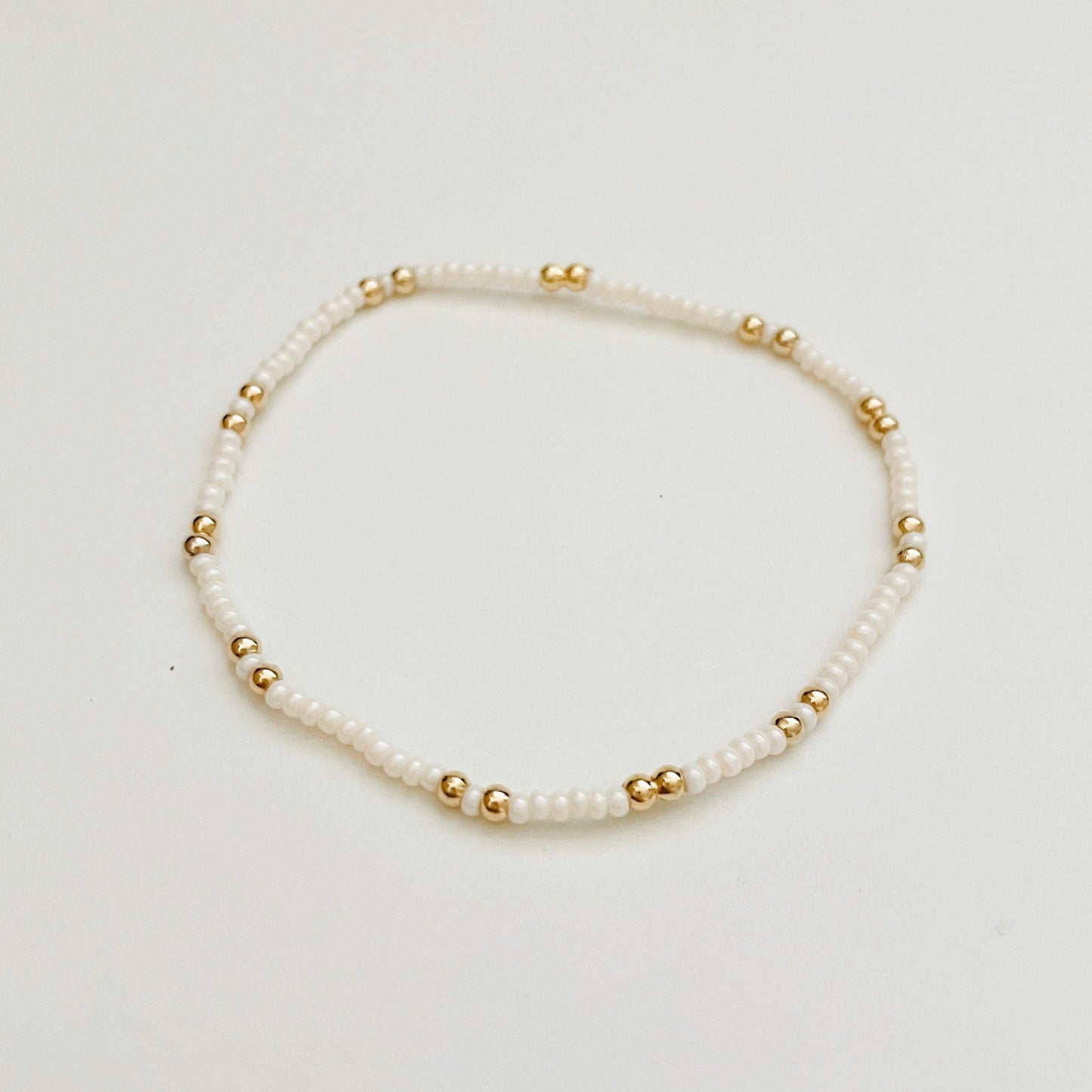 Dainty 18k Gold Filled Beaded Bracelets