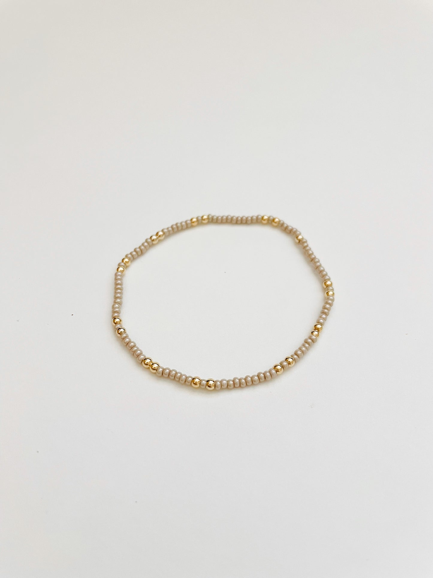 Dainty 18k Gold Filled Beaded Bracelets