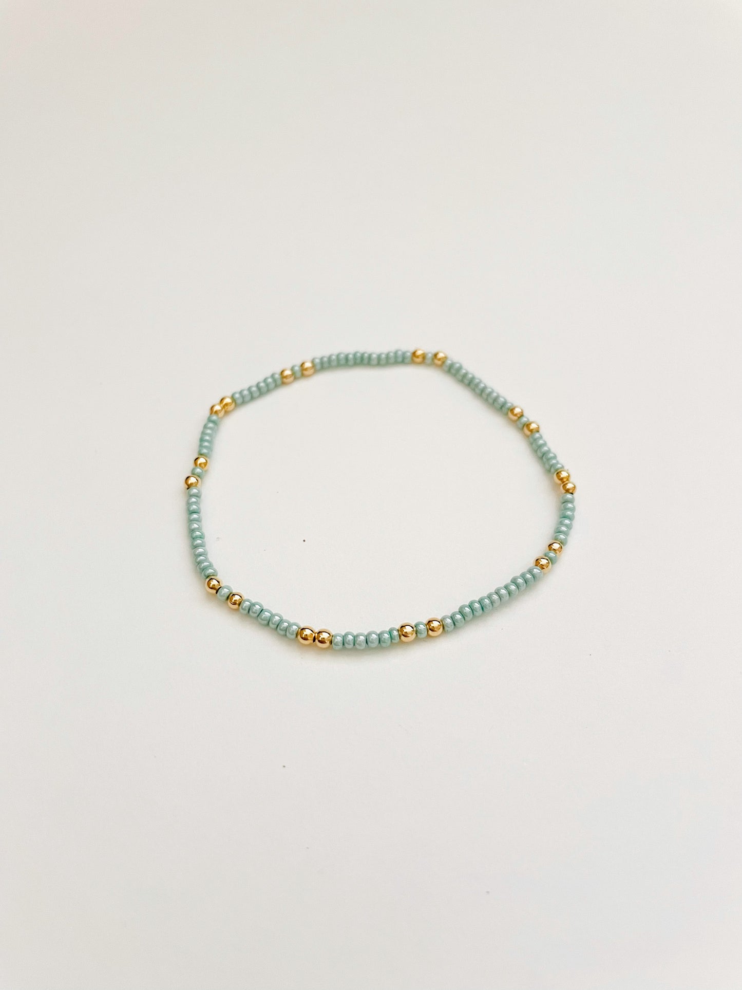 Dainty 18k Gold Filled Beaded Bracelets
