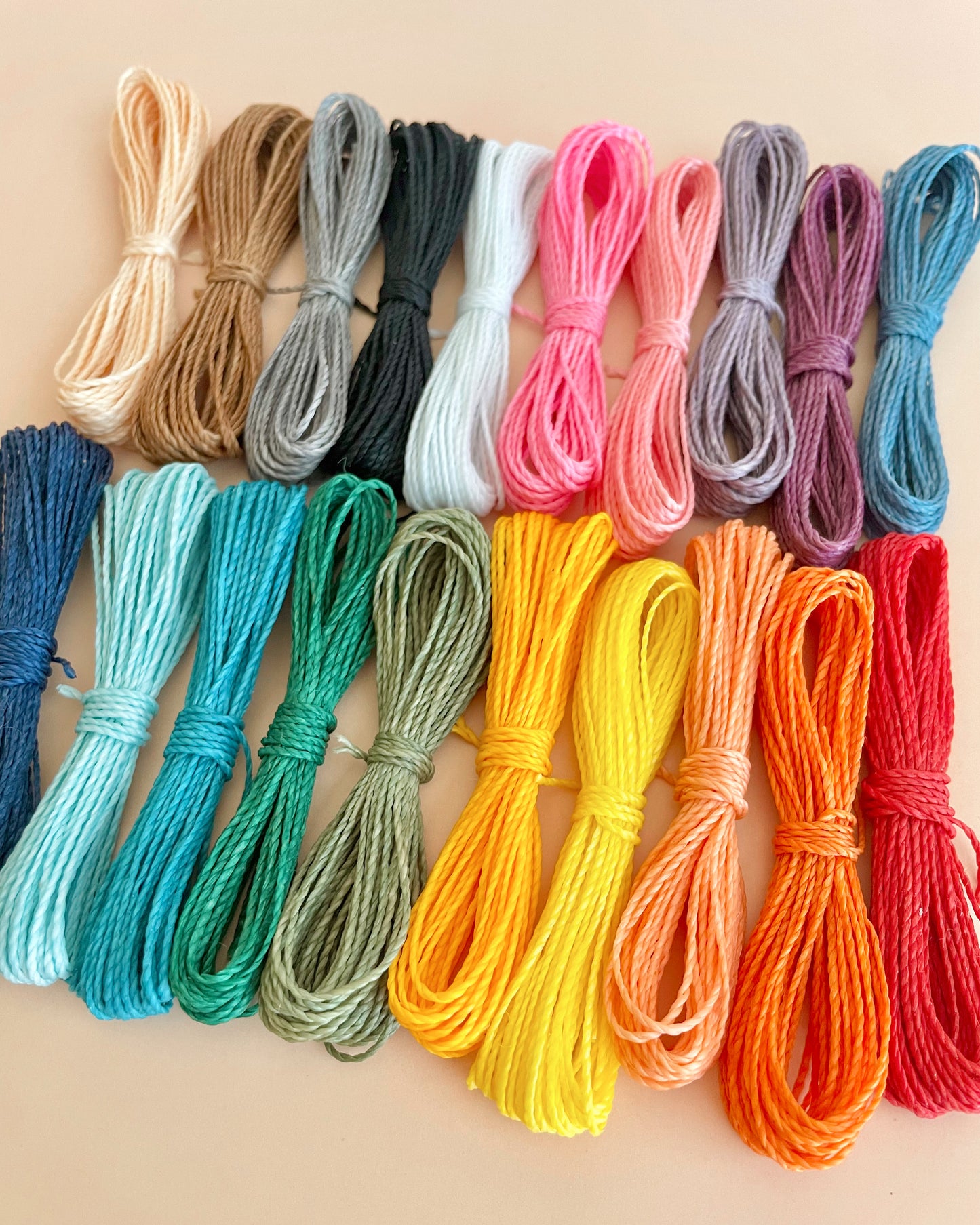 Premium 1mm Waterproof Waxed Polyester Cord 40+ Color Options Craft Supplies String
