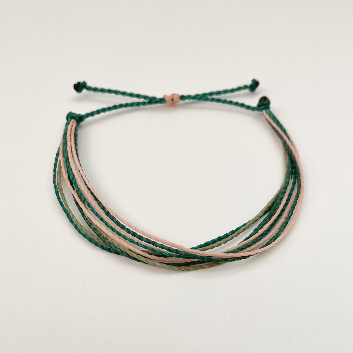 Waterproof Adjustable String Bracelet - Forest