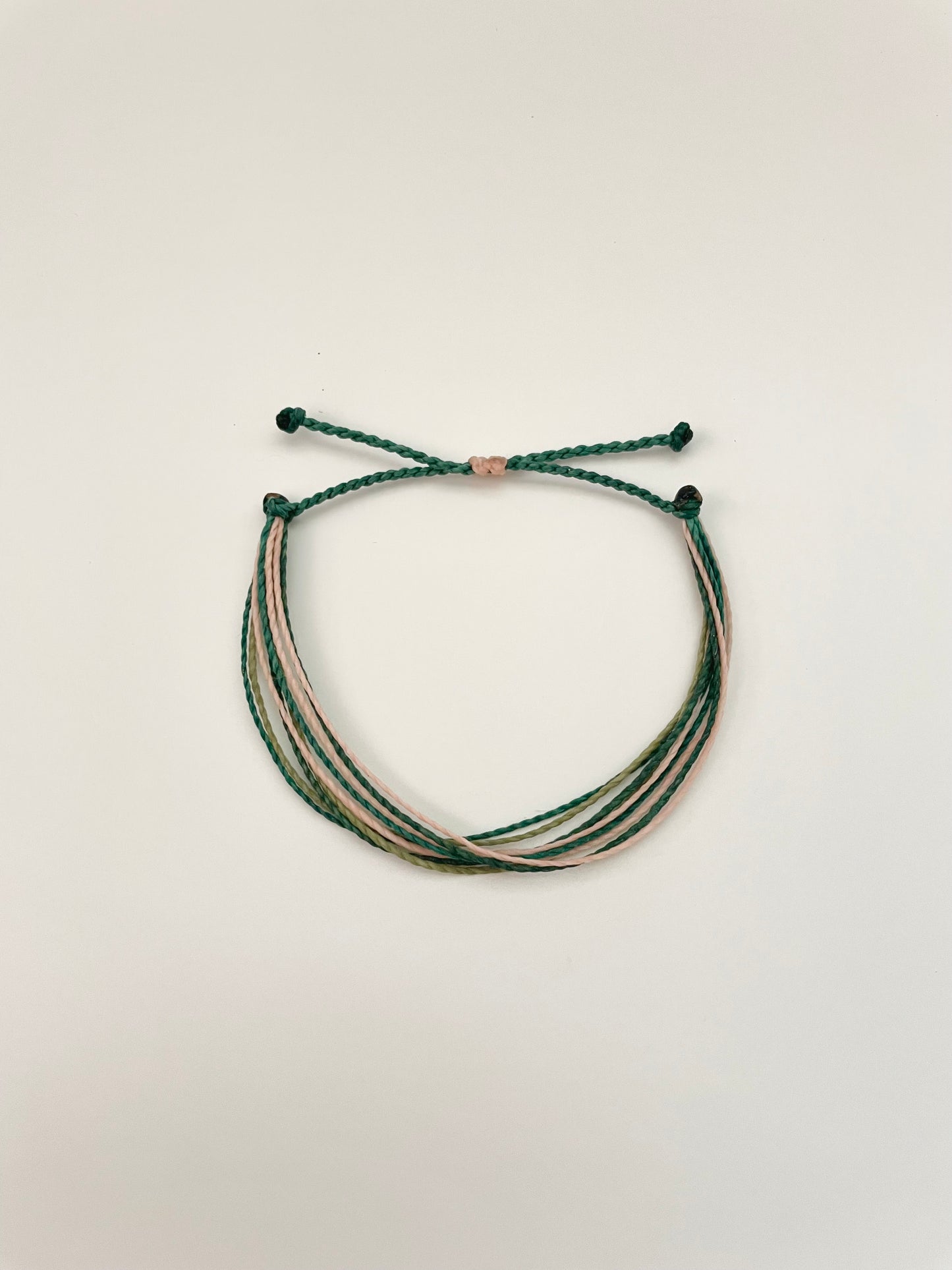 Waterproof Adjustable String Bracelet - Forest