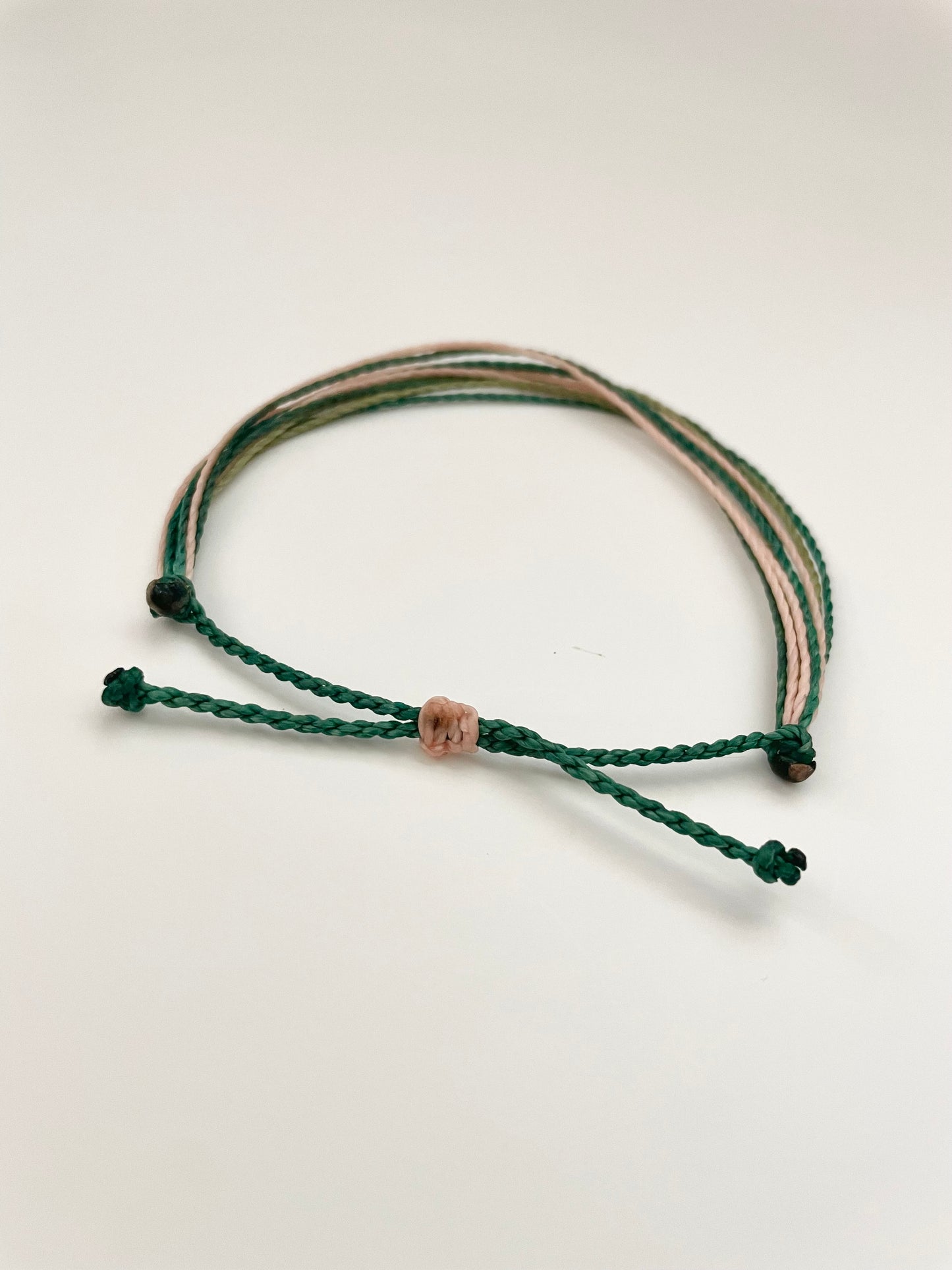 Waterproof Adjustable String Bracelet - Forest