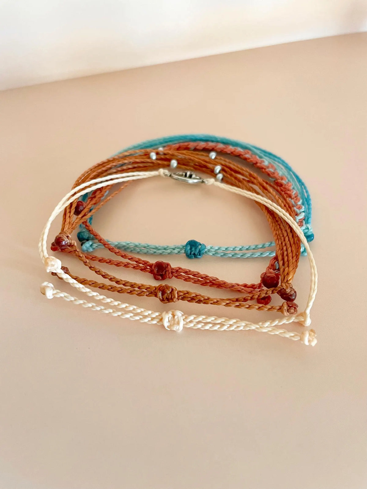 Mountain Charm Bracelet Outdoorsy Girl Gift Adjustable String Bracelet Set Hiker Girl Gift Idea Bracelet Stack Colorful Braided Bracelet