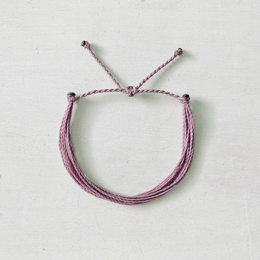 Solid Purple, Pura Vida Style Bracelet, Waterproof Bracelet, Adjustable Bracelet, String Bracelet, Surfer Bracelet, Beachy Bracelet, Boho