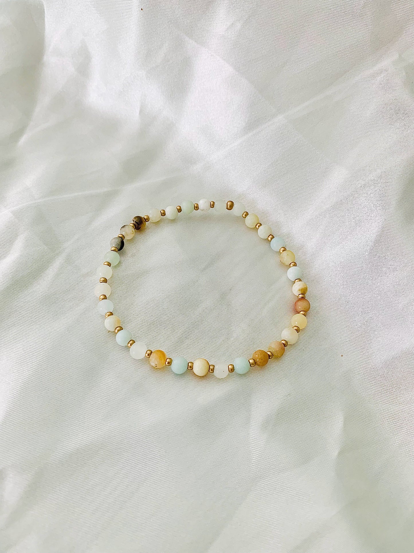 Amazonite Bracelet, Stretch Bracelet, Gemstone Bracelet, Minimalist Beaded Bracelet, Dainty Bracelet, Stacking Bracelet, Boho Bracelet