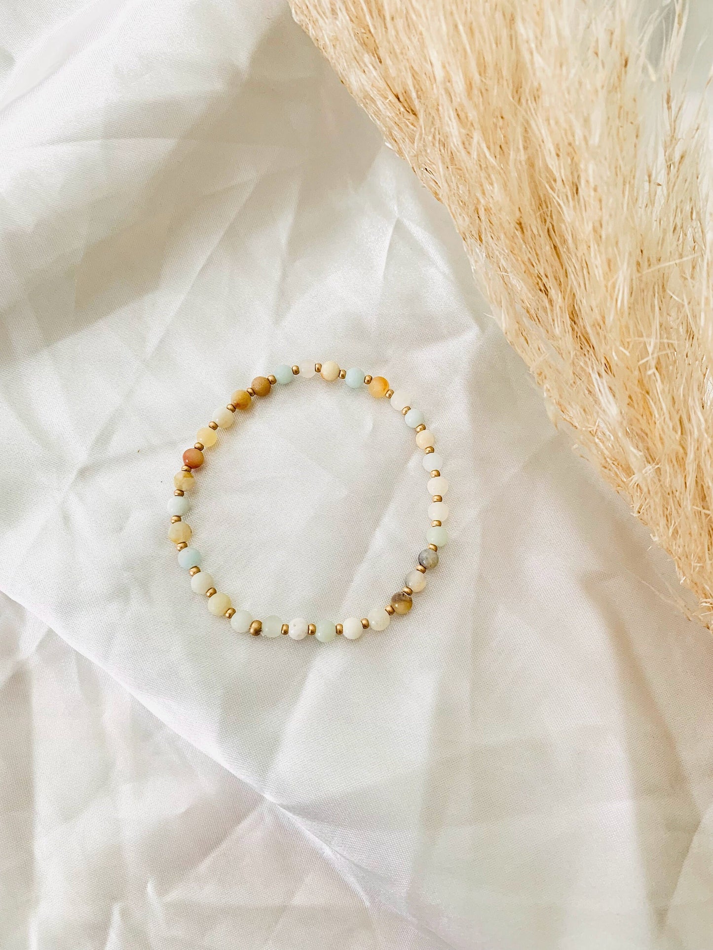 Amazonite Bracelet, Stretch Bracelet, Gemstone Bracelet, Minimalist Beaded Bracelet, Dainty Bracelet, Stacking Bracelet, Boho Bracelet