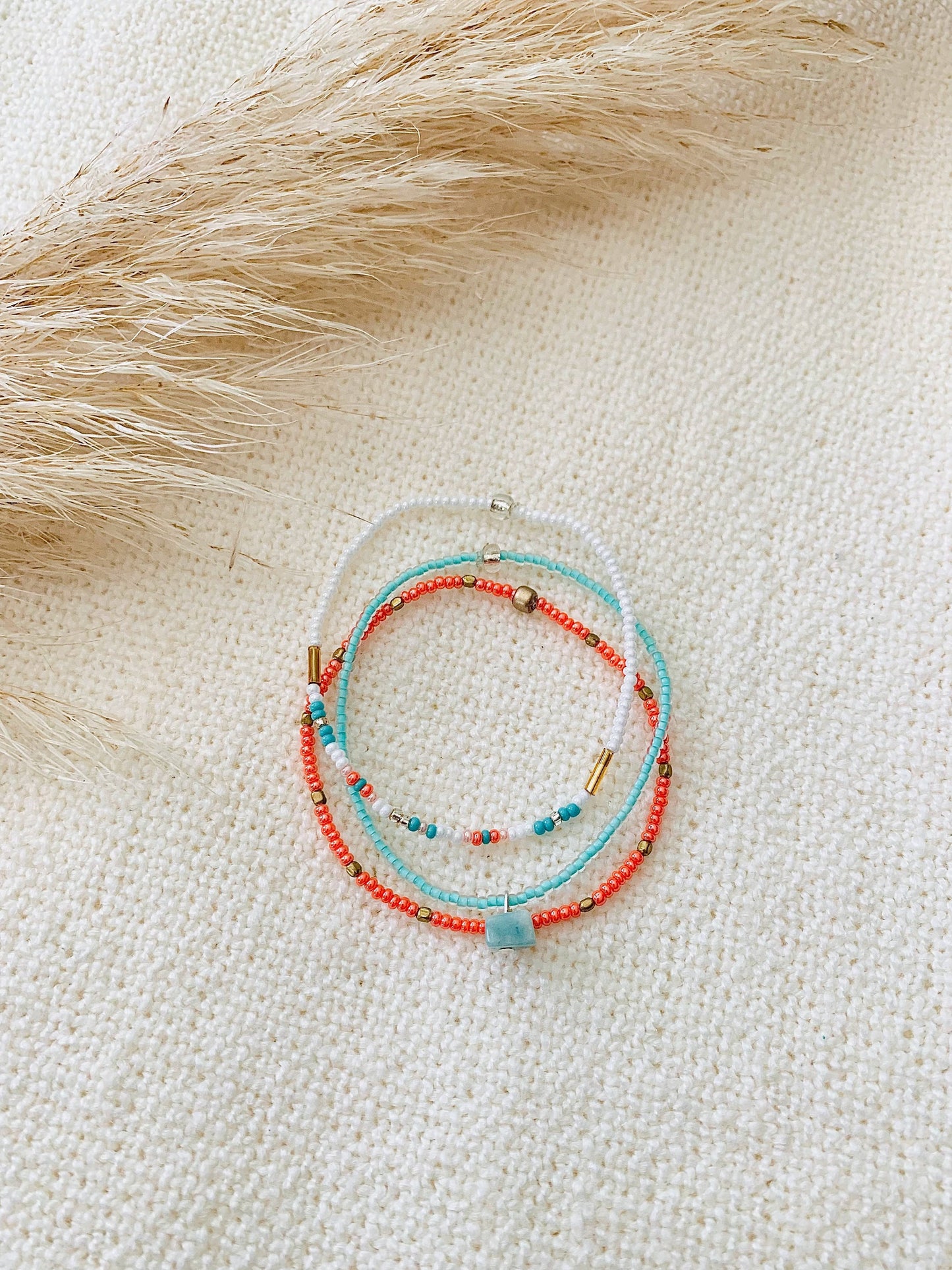 Stretch Bracelet Set, Seed Bead Bracelet, Beach Bracelet, Bracelet Stack, Bracelet for Women, Small Beaded Bracelet, Minimalist Bracelet