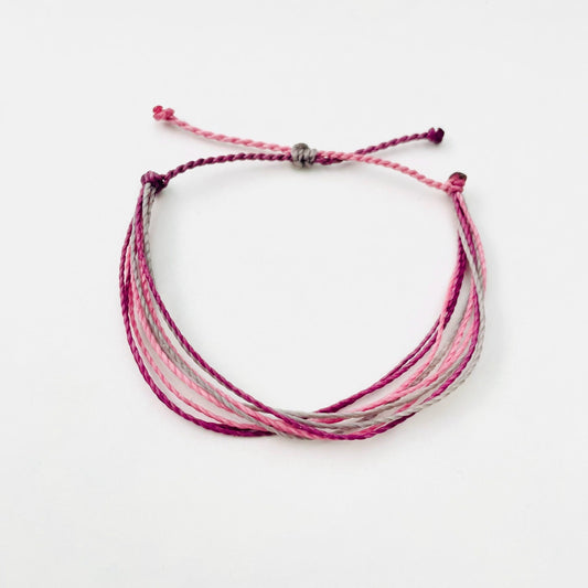 String Bracelet, Purple Bracelet, Surfer Bracelet, Thread Bracelet, Waterproof, Adjustable, Handmade