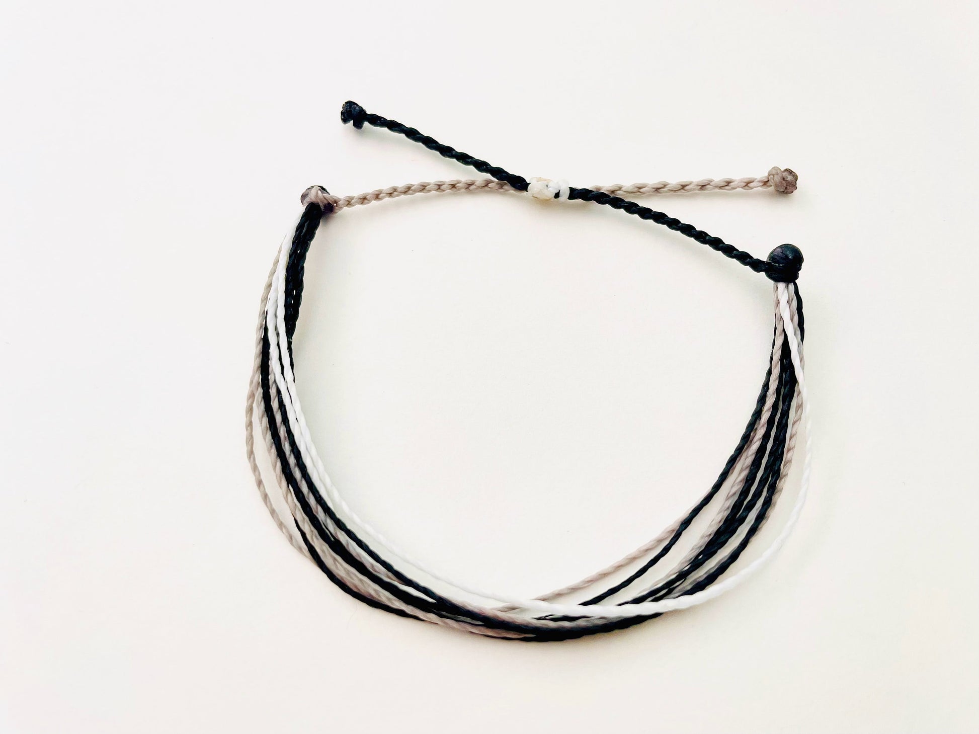 Black String Bracelet, Surfer Bracelet, Bracelet for Men or Women, Thread Bracelet, Waterproof, Adjustable, Handmade Bracelets