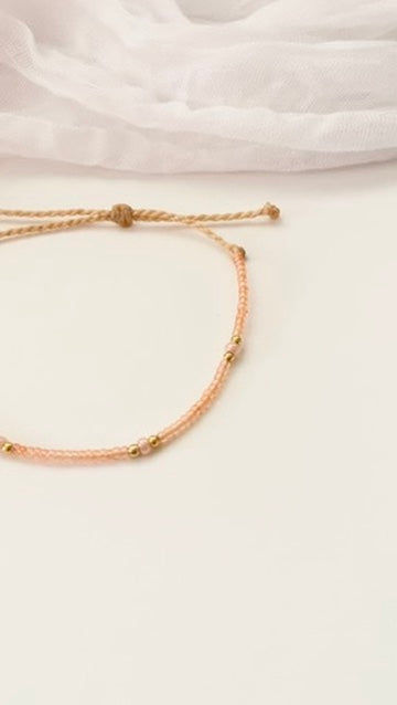 Beaded Surfer Bracelets Seed Bead Bracelet Waterproof Adjustable Bracelet Beaded Bracelet Beachy - MAUI SUNSET (Copy)