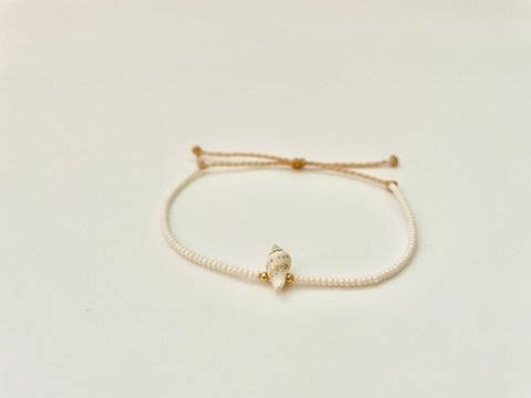 Beaded Surfer Bracelets Seed Bead Bracelet Waterproof Adjustable Bracelet Beaded Bracelet Beachy - SEASHELL