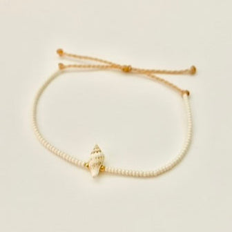 Beaded Surfer Bracelets Seed Bead Bracelet Waterproof Adjustable Bracelet Beaded Bracelet Beachy - SEASHELL