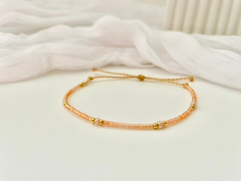 Beaded Surfer Bracelets Seed Bead Bracelet Waterproof Adjustable Bracelet Beaded Bracelet Beachy - MAUI SUNSET (Copy)