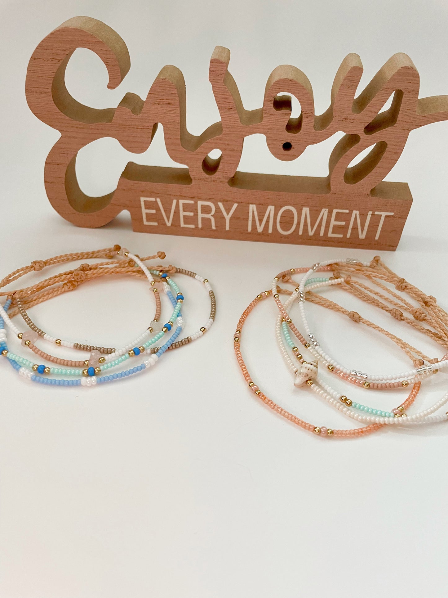 Beaded Surfer Bracelets Seed Bead Bracelet Waterproof Adjustable Bracelet Beaded Bracelet Beachy