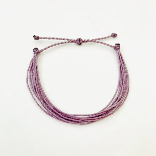 Lavender, Purple Adjustable String Bracelet