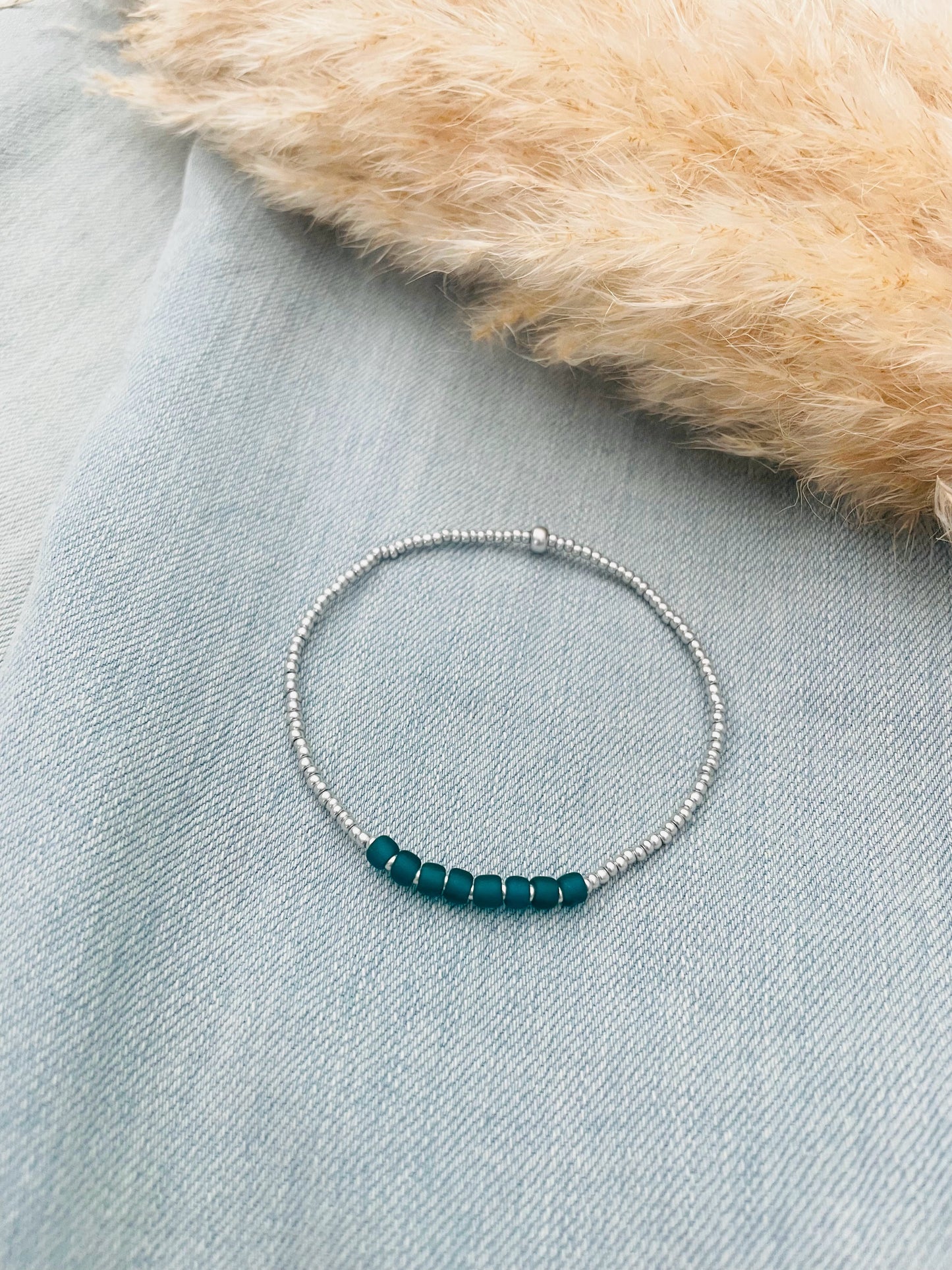 Dainty Boho Beaded Stretch Bracelet Set