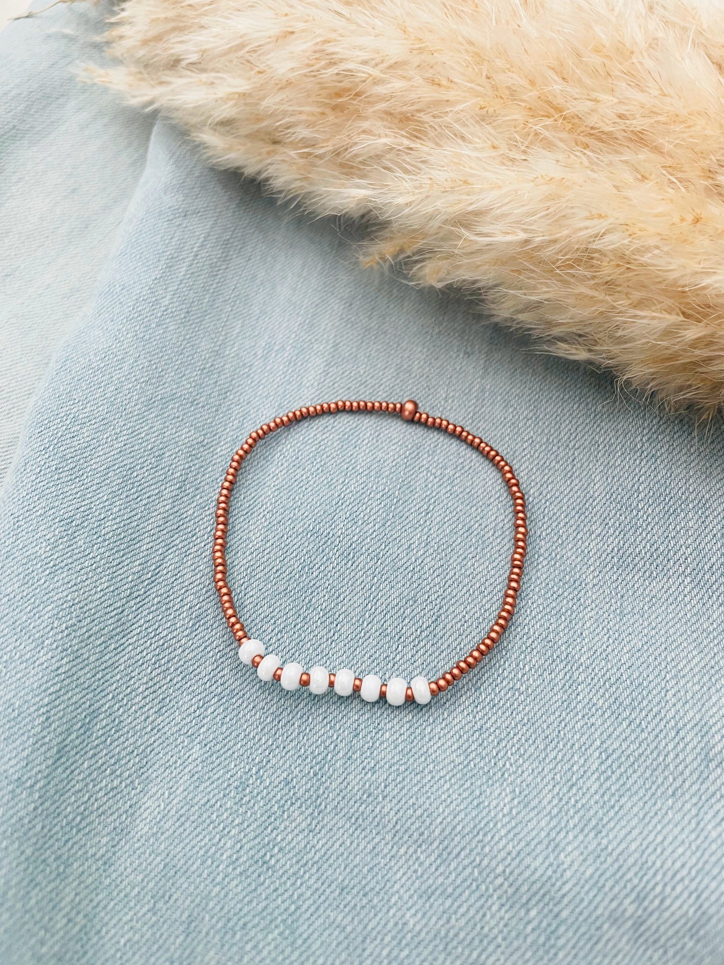 Dainty Boho Beaded Stretch Bracelet Set