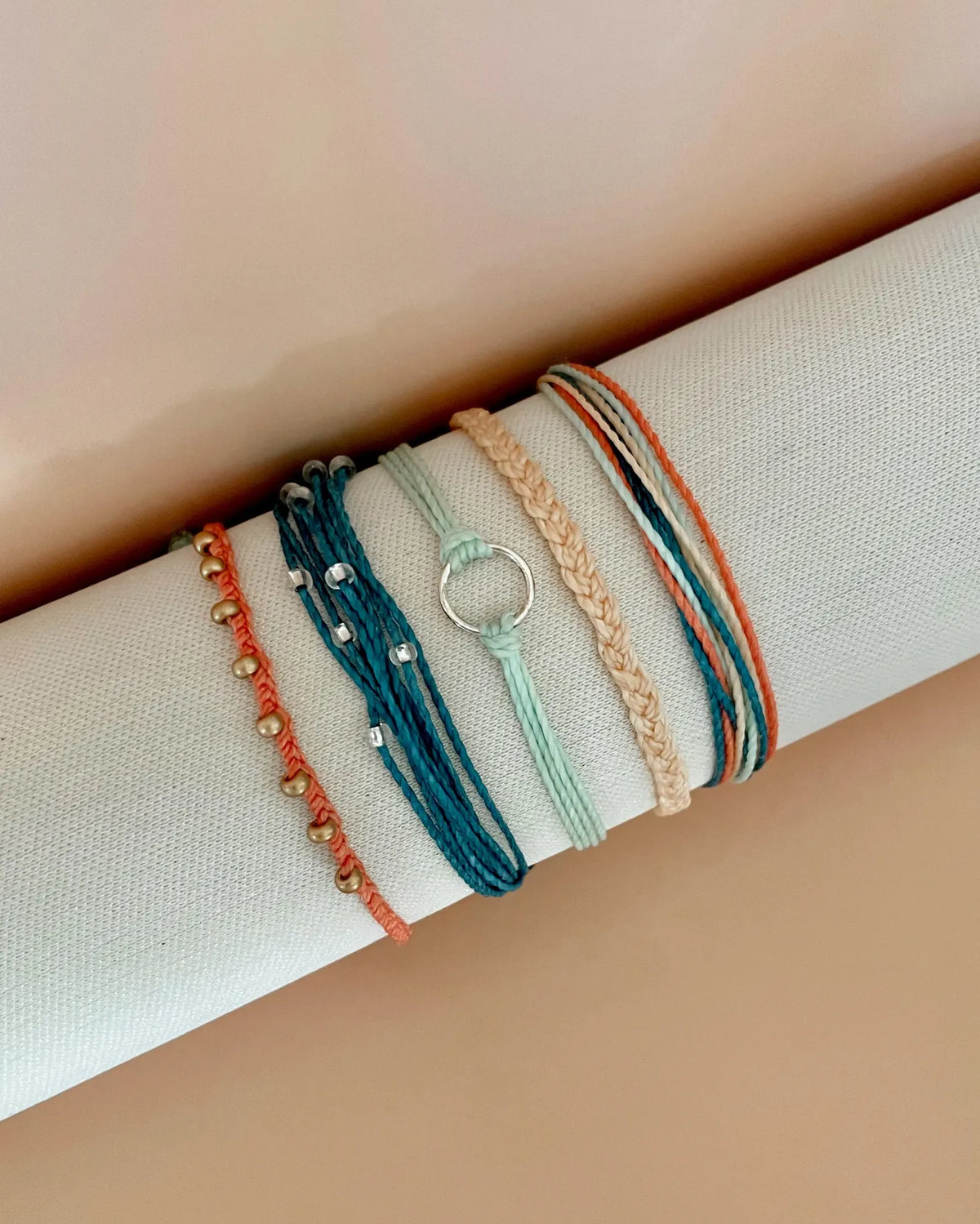 Boho Surfer Bracelet Set Friendship Adjustable Beachy Bracelet Stack