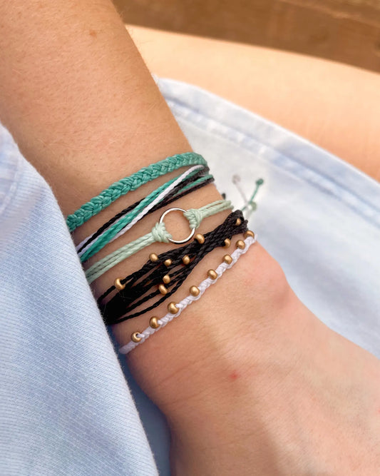 Surfer Bracelet Set String Bracelet Stack Beachy Accessory Summer Fashion Gift Idea Friendship Bracelet Wax Cord Beach Vibe Jewelry Handmade