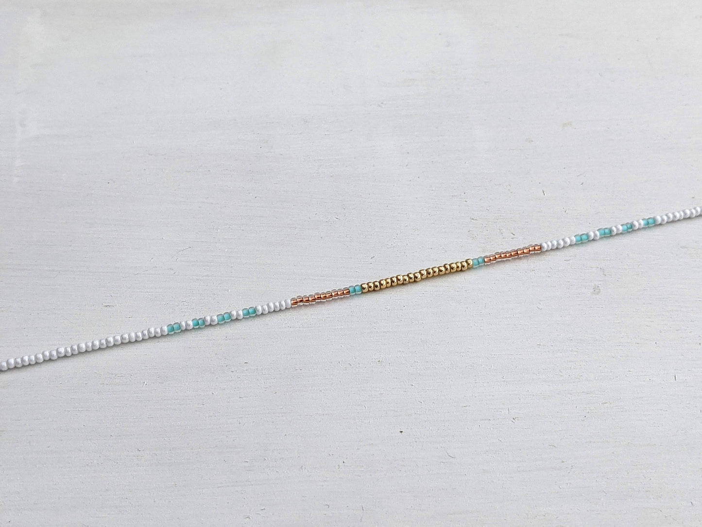 Seashore ⋆ Seed Bead Choker, Beach Necklace, Colorful Choker, Seed Bead Necklace, Dainty Beaded Necklace, Minimalist Choker, Beaded Choker