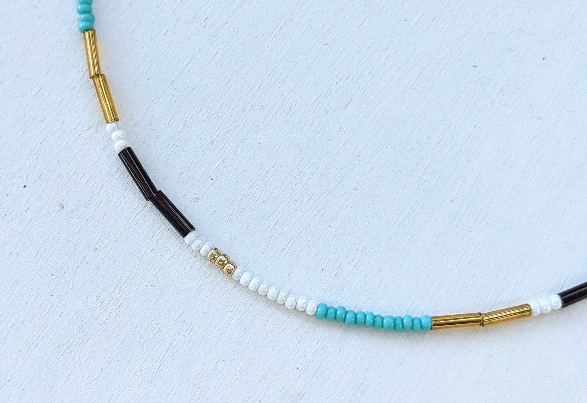 Bahamas ⋆ Seed Bead Choker, Seed Bead Necklace, Choker Necklace, Teen Girls Gift, Beaded Choker, Beaded Necklace, Seed Bead Jewelry, Dainty