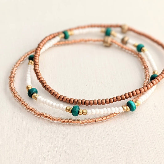 Stretch Bracelet Set, Seed Bead Bracelet, Beach Bracelet, Bracelet Stack, Minimalist Beaded Bracelet, Bracelet for Women, Dainty Bracelet