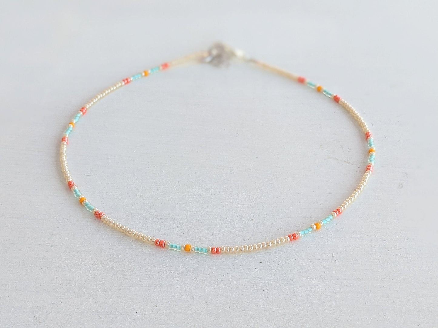 Salty Air ⋆ Seed Bead Choker, Colorful Beaded Choker, Small Bead Choker, Beach Choker, Seed Bead Necklace, Beaded Choker, Dainty Choker