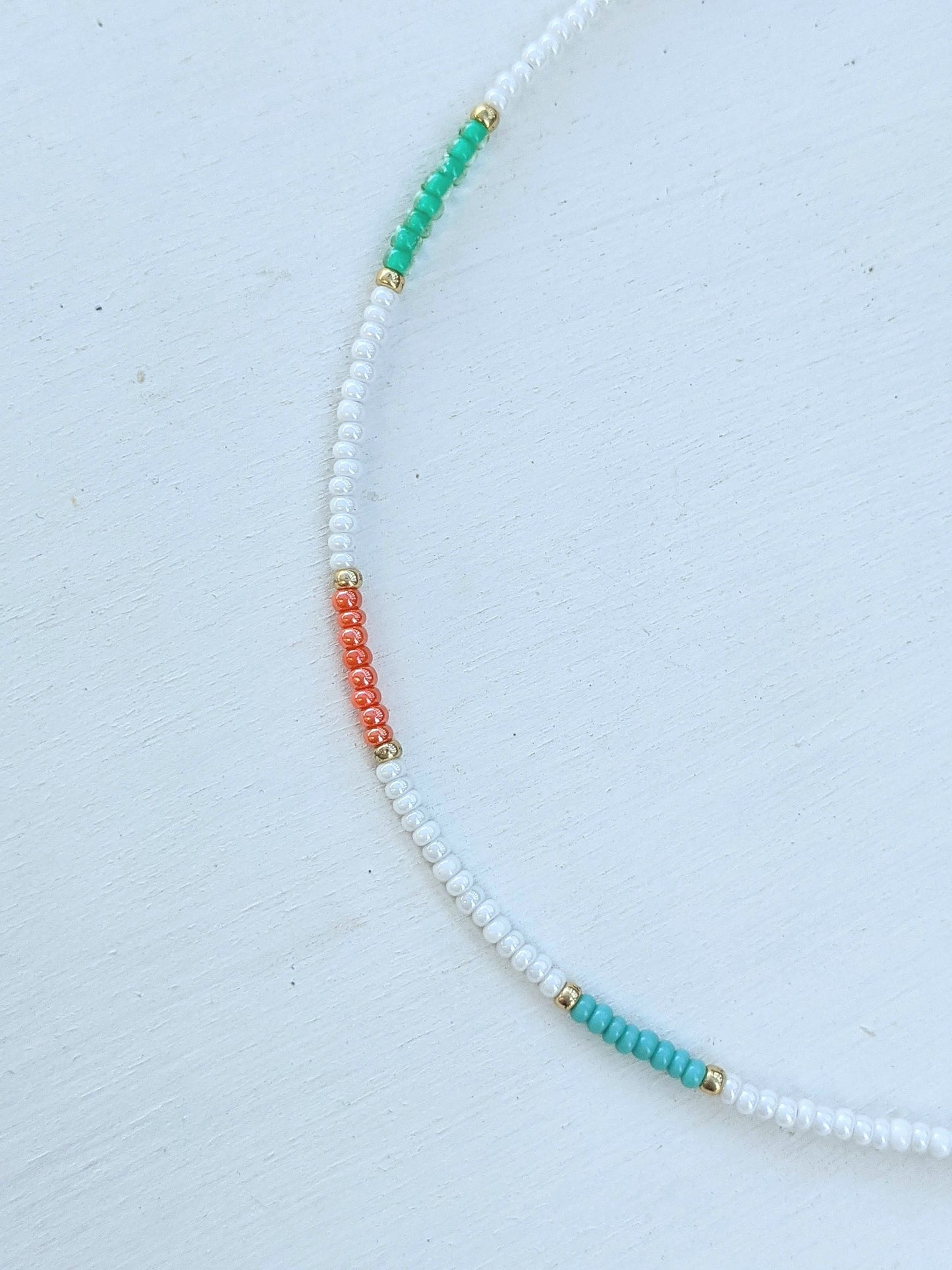 Coral Reef ⋆ Seed Bead Choker, Beach Choker, Colorful Choker, Seed Bead Necklace, Simple Bead Necklace, Layering Necklace, Summer Necklace