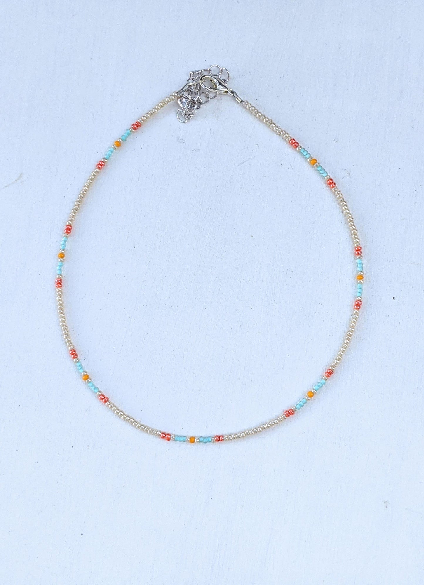 Salty Air ⋆ Seed Bead Choker, Colorful Beaded Choker, Small Bead Choker, Beach Choker, Seed Bead Necklace, Beaded Choker, Dainty Choker