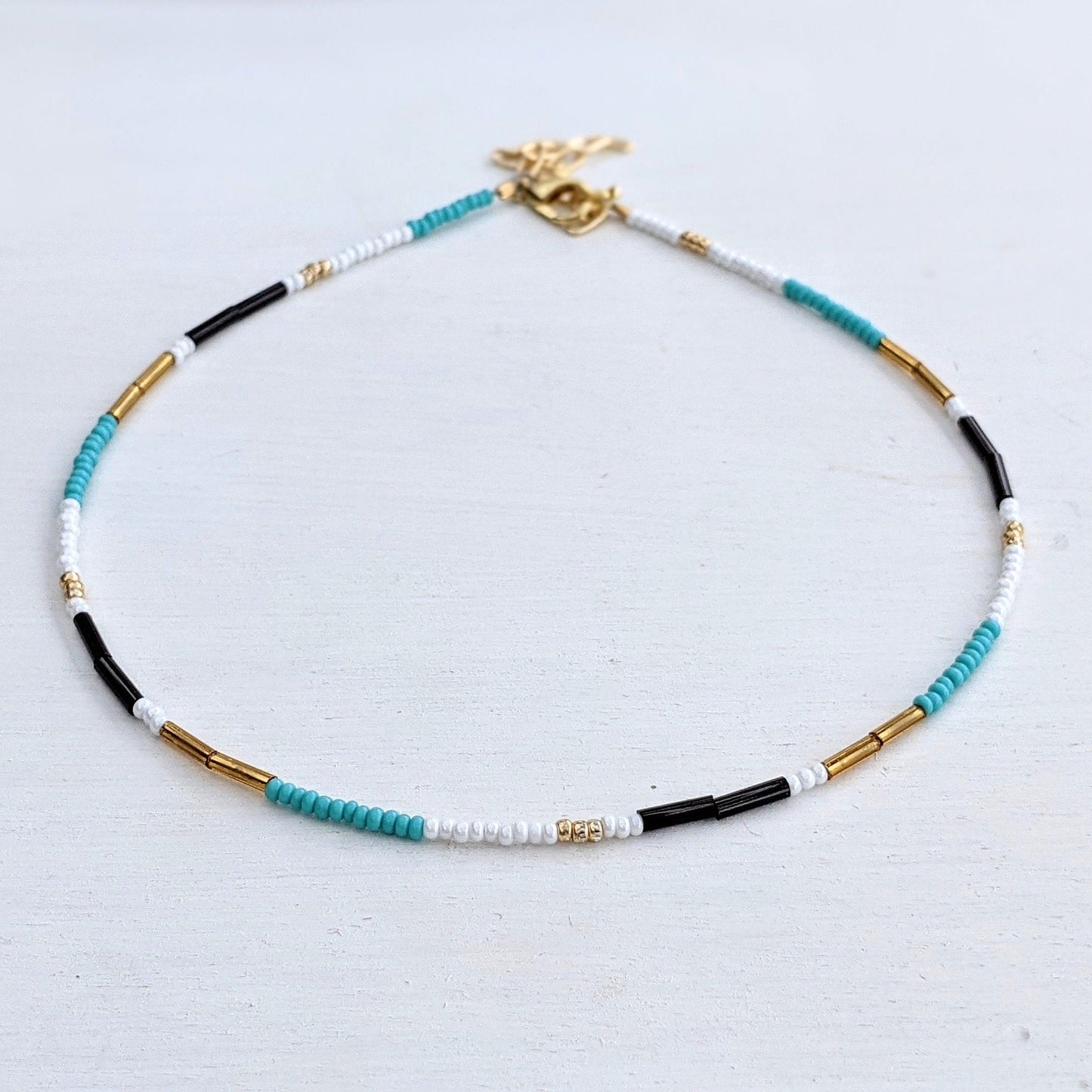 Bahamas ⋆ Seed Bead Choker, Seed Bead Necklace, Choker Necklace, Teen Girls Gift, Beaded Choker, Beaded Necklace, Seed Bead Jewelry, Dainty