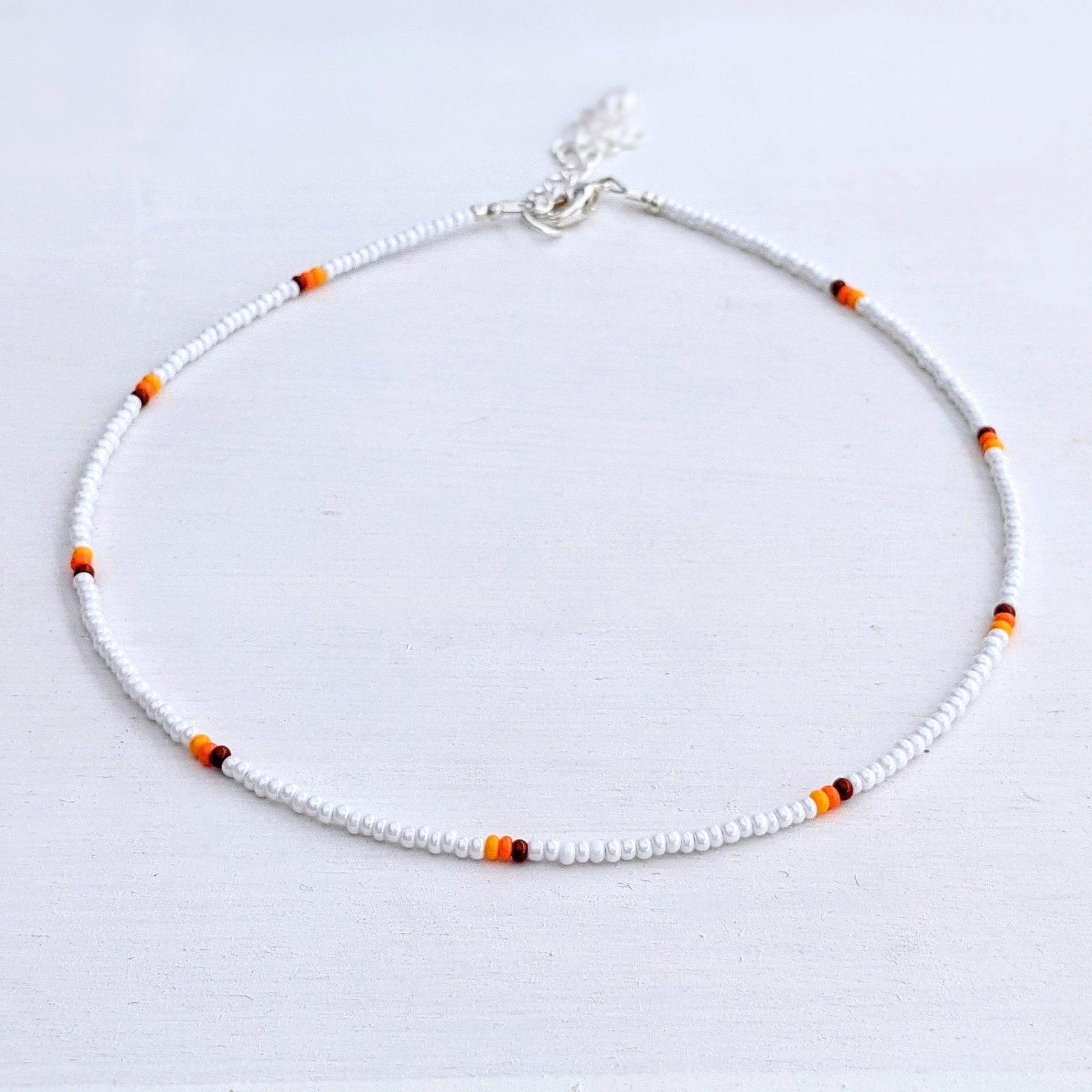 Citrus ⋆ Seed Bead Choker, Colorful Choker, Dainty Beaded Necklace, Seed Bead Necklace, Beaded Choker, Small Beaded Necklace, Beachy