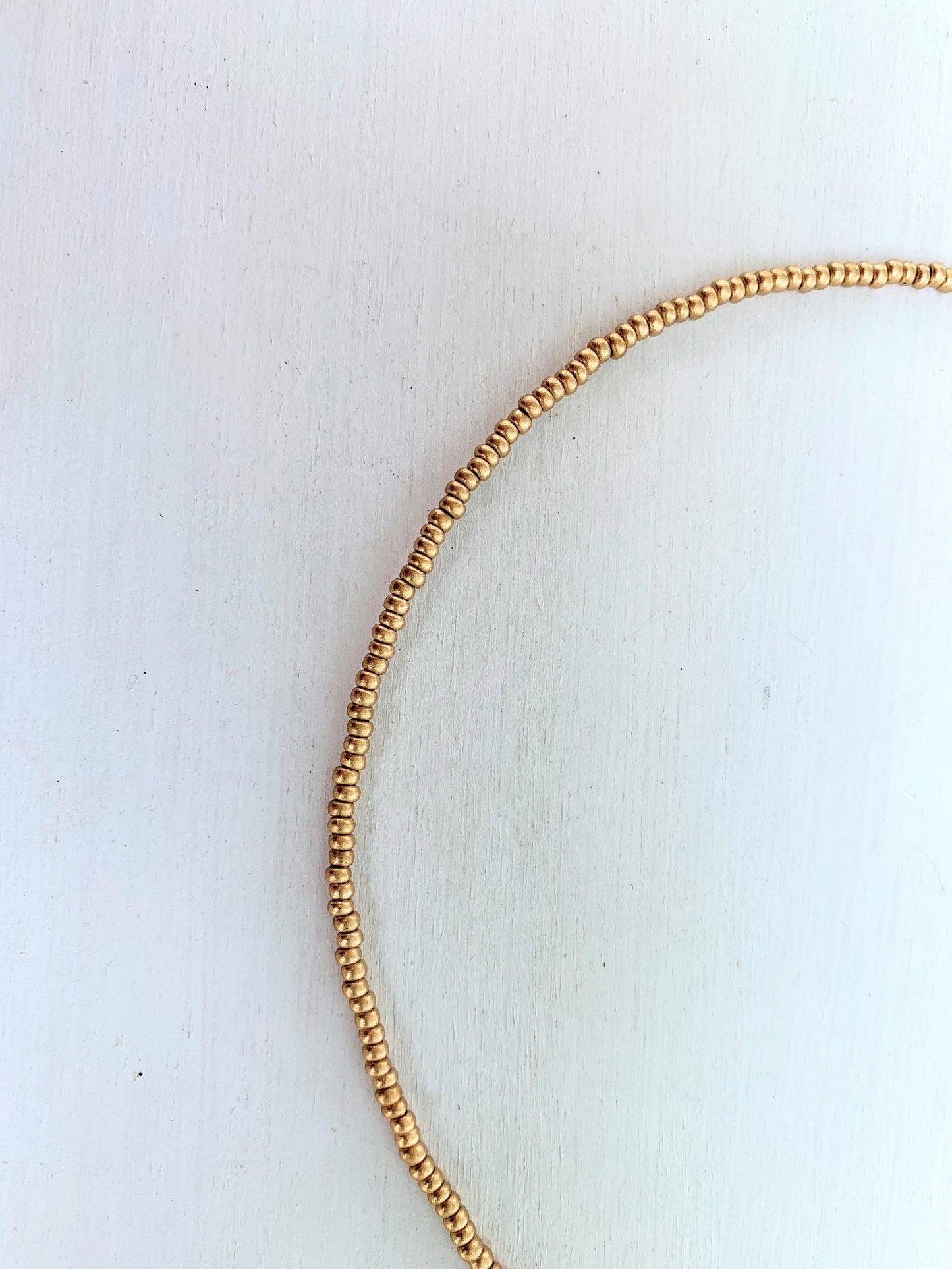 Seed Bead Choker, Dainty Beaded Necklace, Seed Bead Necklace Gold, Gold Beaded Necklace, Minimalist Beaded Necklace, Small Beaded Necklace