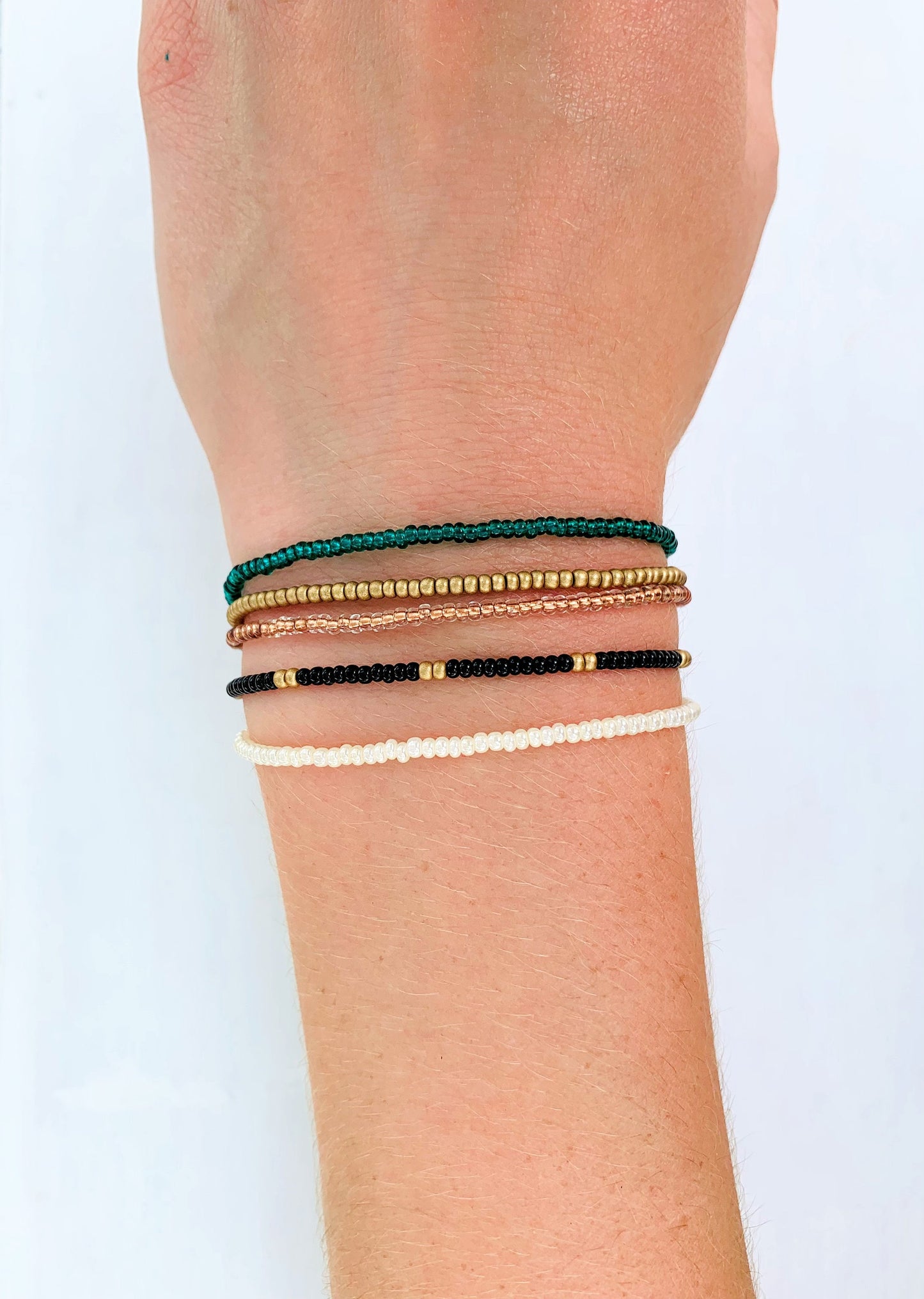 Bracelet Set, Stretch Bracelet, Dainty Beaded Bracelet, Seed Bead Bracelet, Bracelet Stack, Minimalist Beaded Bracelet, Simple Bracelet