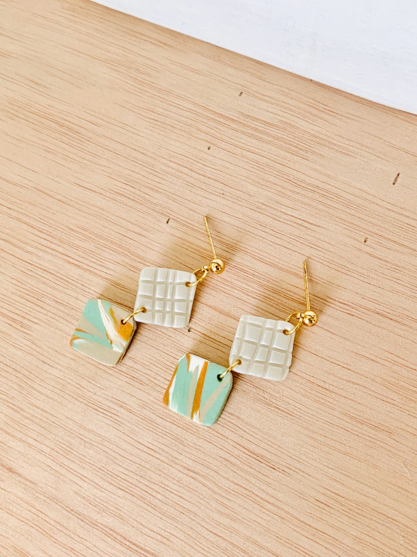 Polymer Clay Earrings, Dangle Earrings, Marble Earrings, Dainty Earrings, Simple Earrings, Statement Earrings, Minimalist Earrings, Handmade