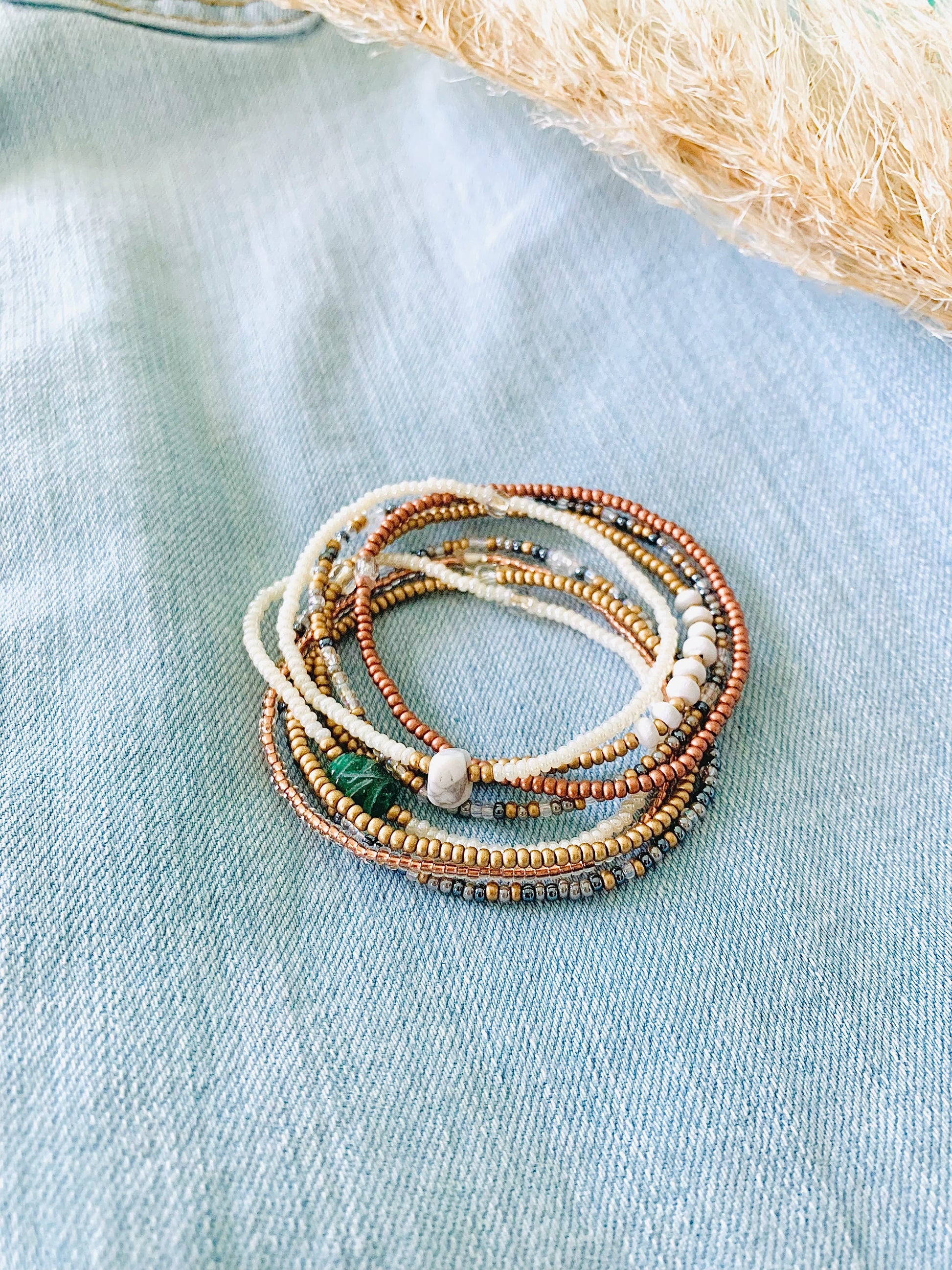 Bracelet Set, Stretch Bracelet, Seed Bead Bracelet, Boho Bracelet, Small Beaded Bracelet, Dainty Bracelet, Minimalist Beaded Bracelet