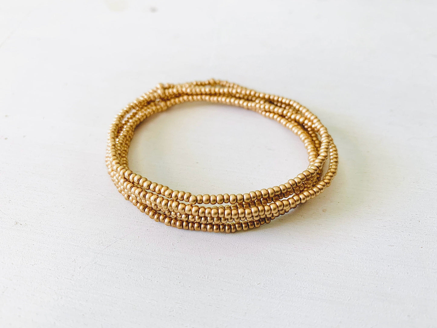 Minimalist Beaded Bracelet, Seed Bead Bracelet, Gold Bead Bracelet, Dainty Stretch Bracelet, Small Beaded Bracelet, Stacking Bracelets