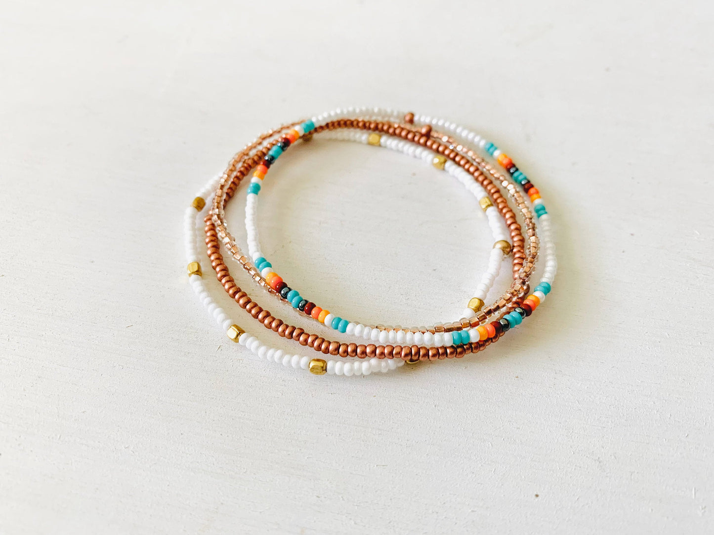 Stretch Bracelet Set, Dainty Bracelet, Colorful Bracelet, Boho Bracelet, Seed Bead Bracelet, Bracelet Stack, Small Beaded Bracelet, Handmade