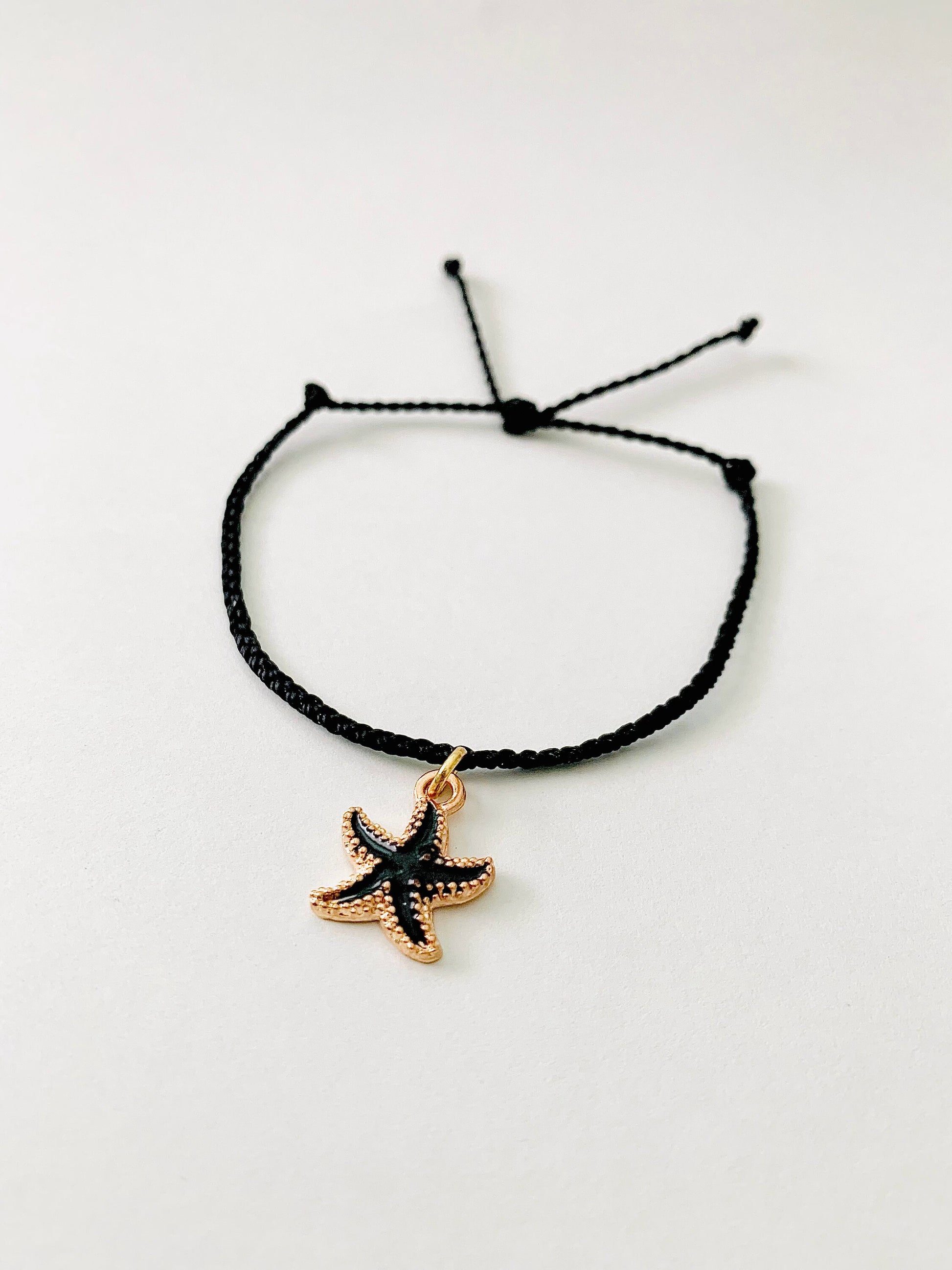 Golden Night Pack, Pura Vida Style Bracelet, Surf Bracelet, Beachy Bracelet, Waterproof Bracelet, Adjustable Bracelet, Black & Gold