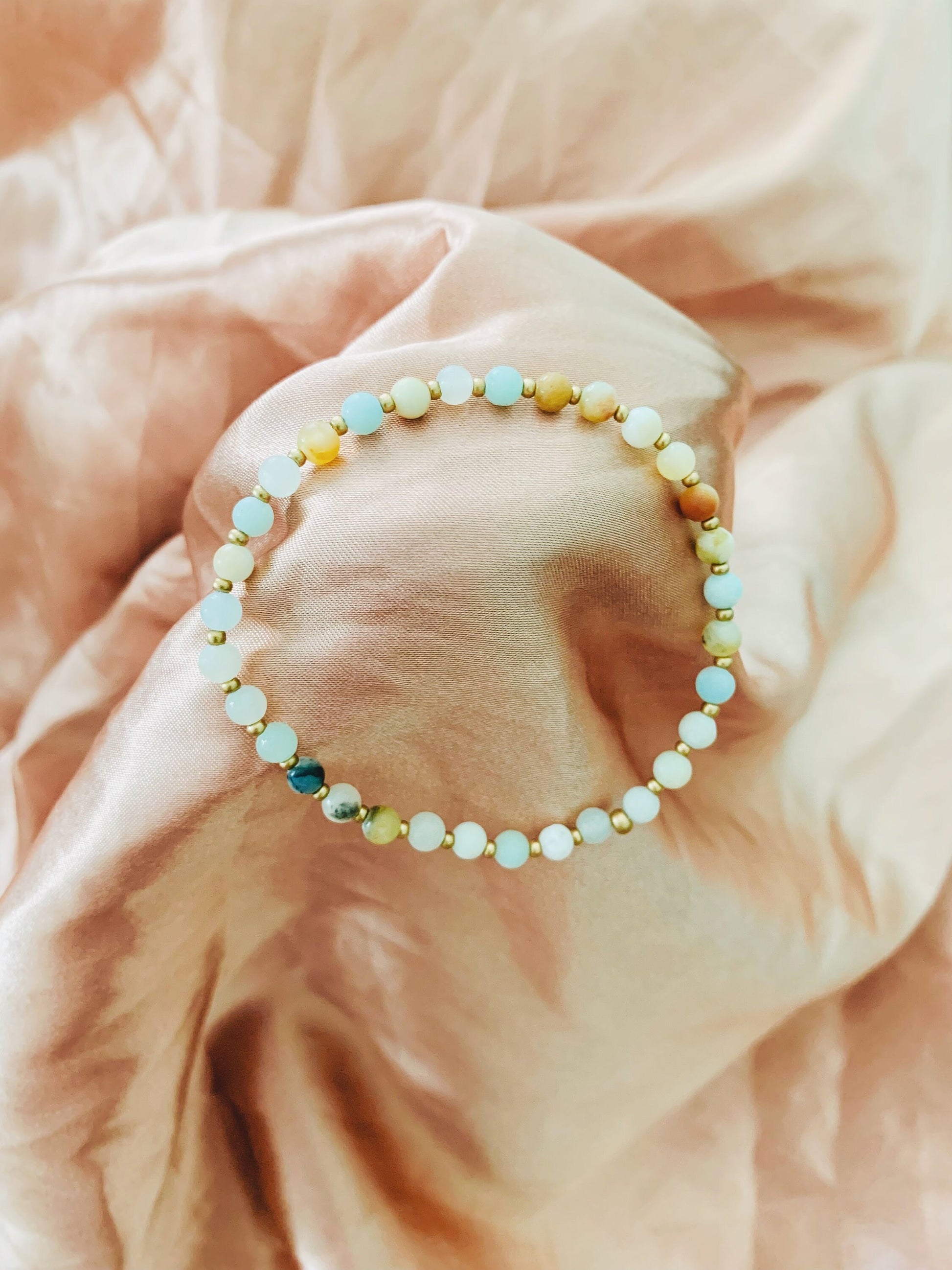 Amazonite Bracelet, Stretch Bracelet, Gemstone Bracelet, Minimalist Beaded Bracelet, Dainty Bracelet, Stacking Bracelet, Boho Bracelet