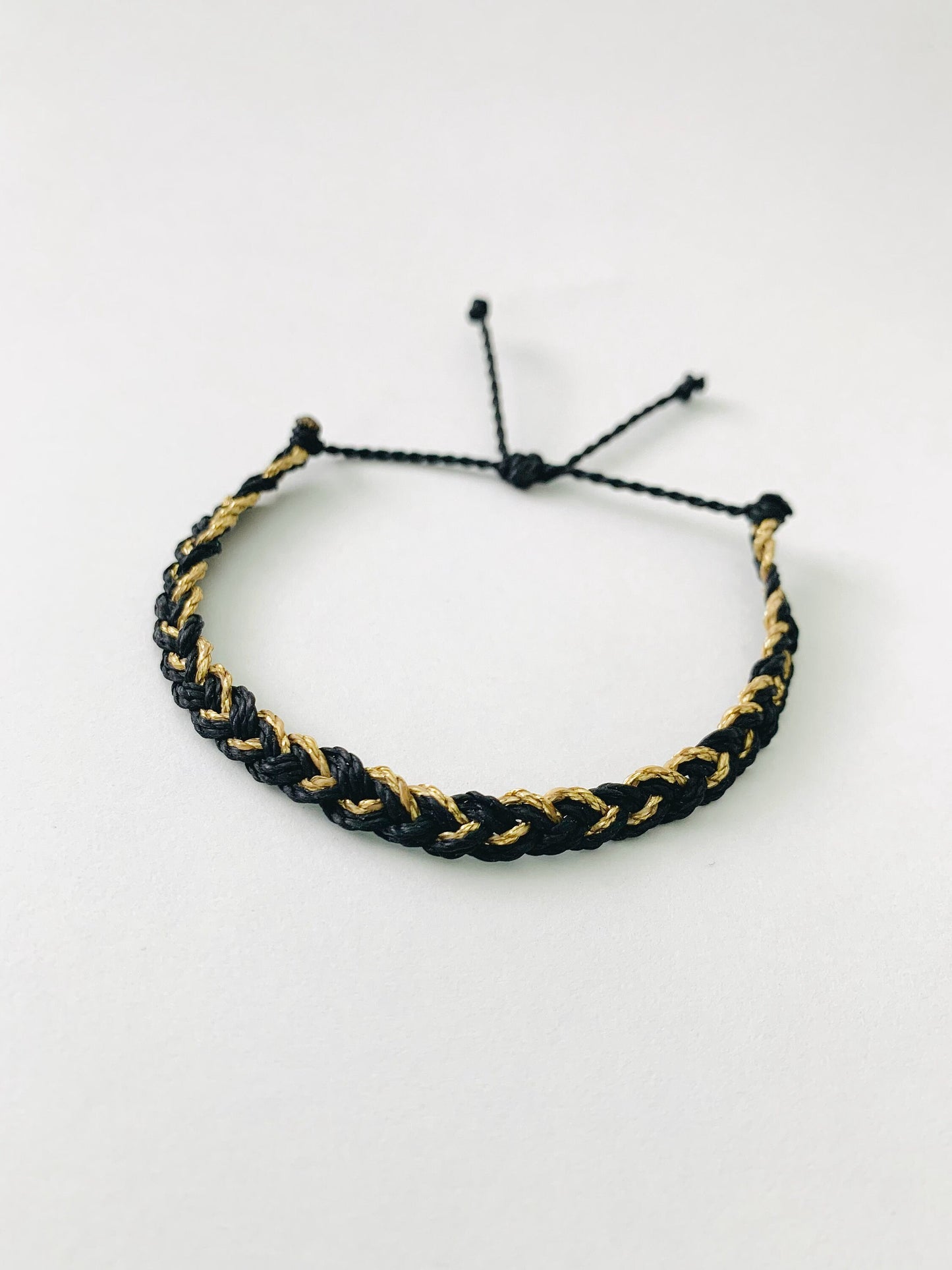 Golden Night Pack, Pura Vida Style Bracelet, Surf Bracelet, Beachy Bracelet, Waterproof Bracelet, Adjustable Bracelet, Black & Gold