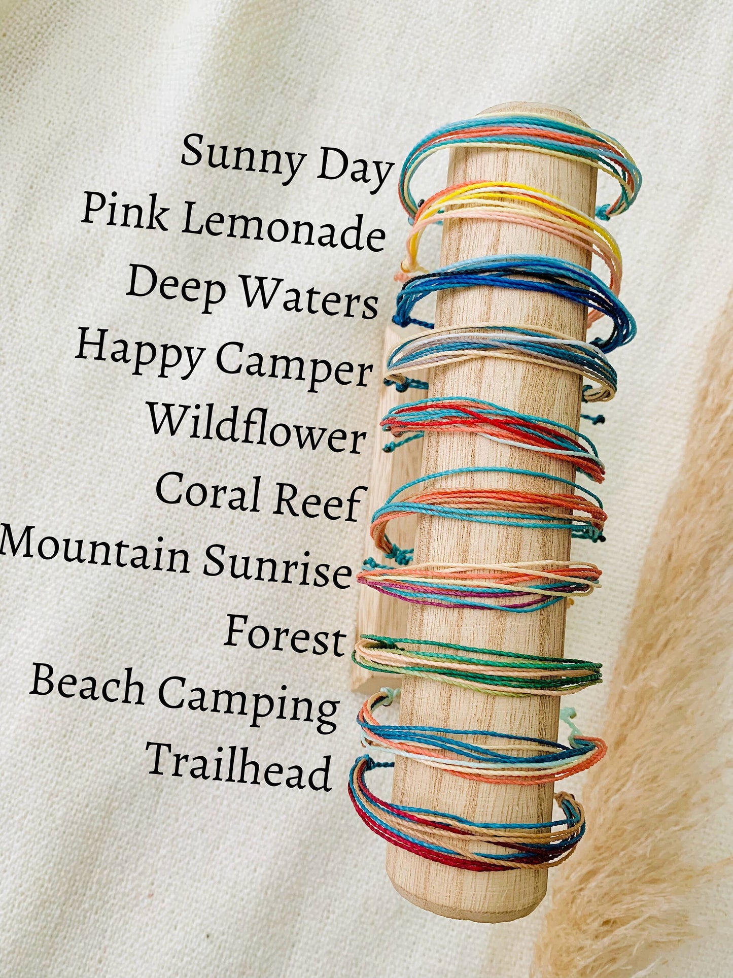 Surfer Bracelet for Women Adjustable String Bracelet Waterproof Beach Jewelry for Women Colorful Bracelets Stacking Handmade Summer Jewelry