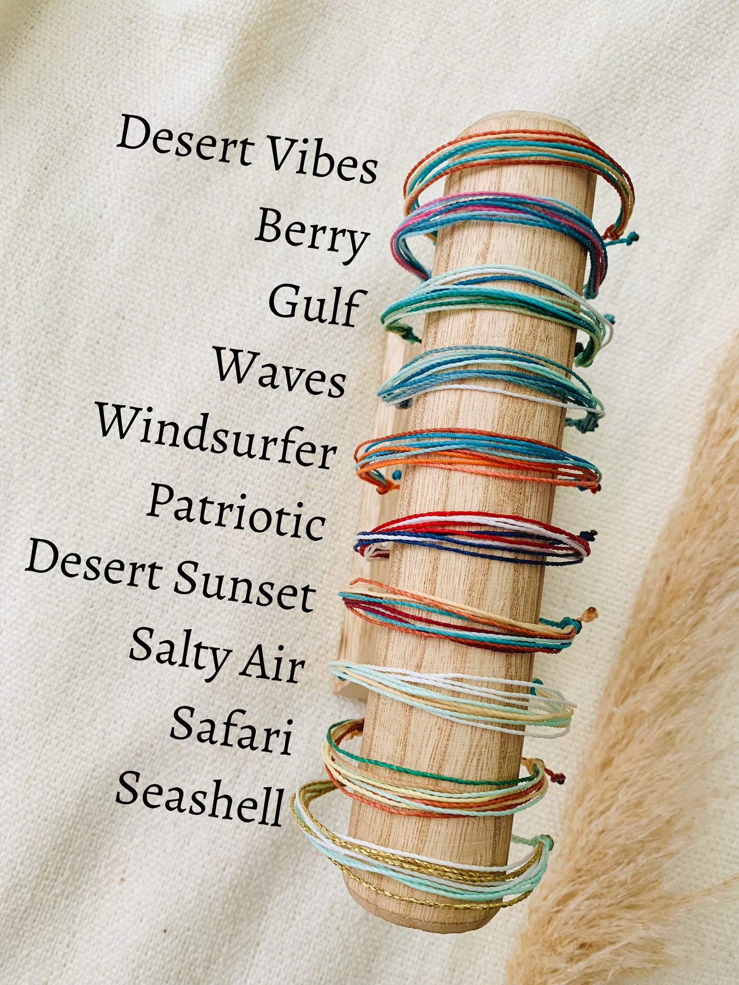 Waterproof Wax Cord Bracelet Accessory for Swimming Pool Safe Jewelry Daily Wear Surfer Bracelet for Women String Bracelet Adjustable Thread