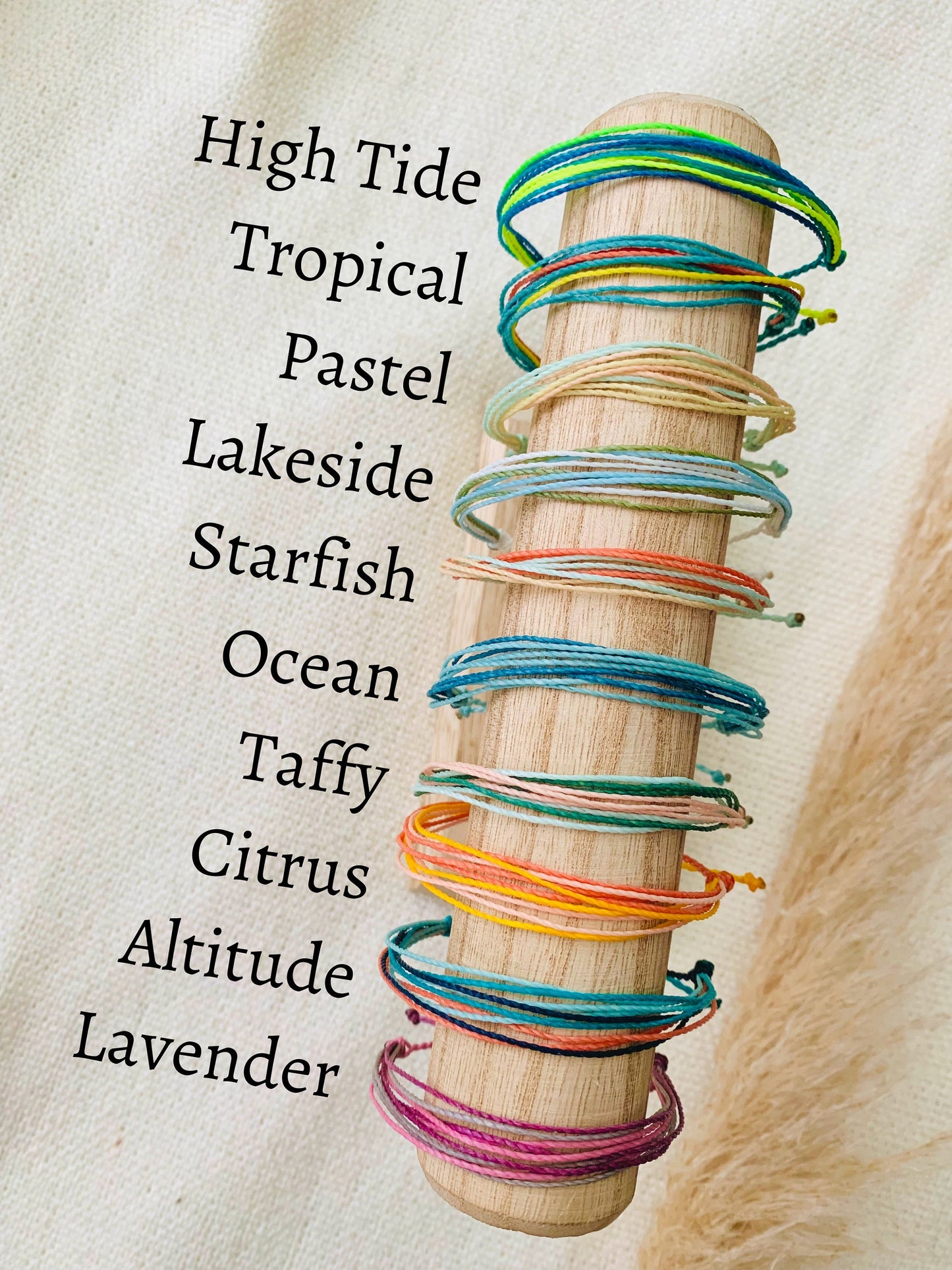 Surfer Bracelet for Women Adjustable String Bracelet Waterproof Beach Jewelry for Women Colorful Bracelets Stacking Handmade Summer Jewelry