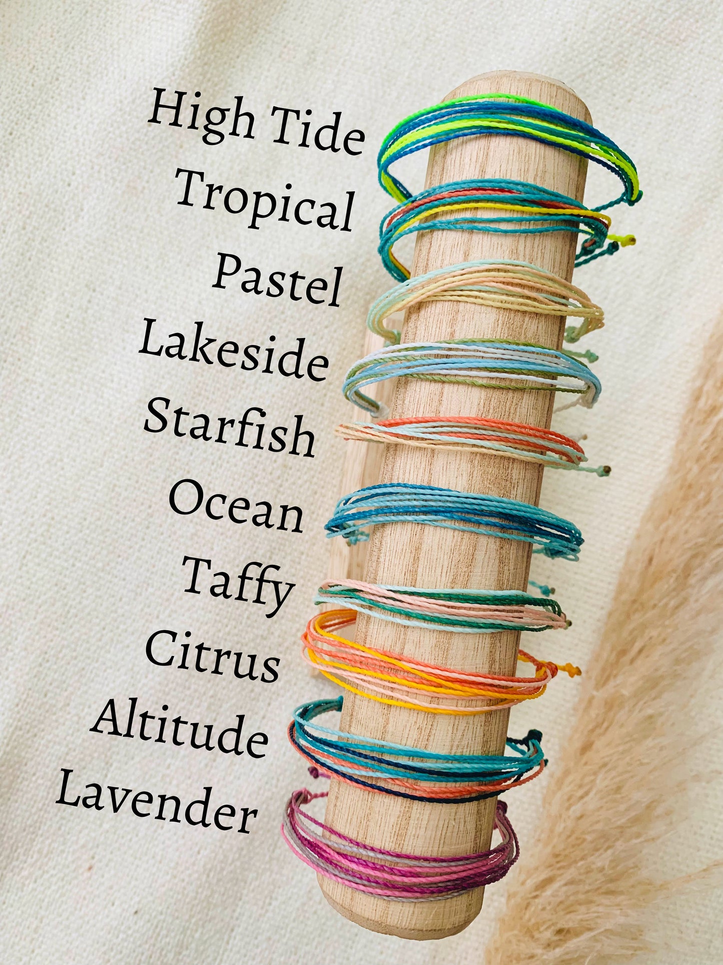 Waterproof Wax Cord Bracelet Accessory for Swimming Pool Safe Jewelry Daily Wear Surfer Bracelet for Women String Bracelet Adjustable Thread