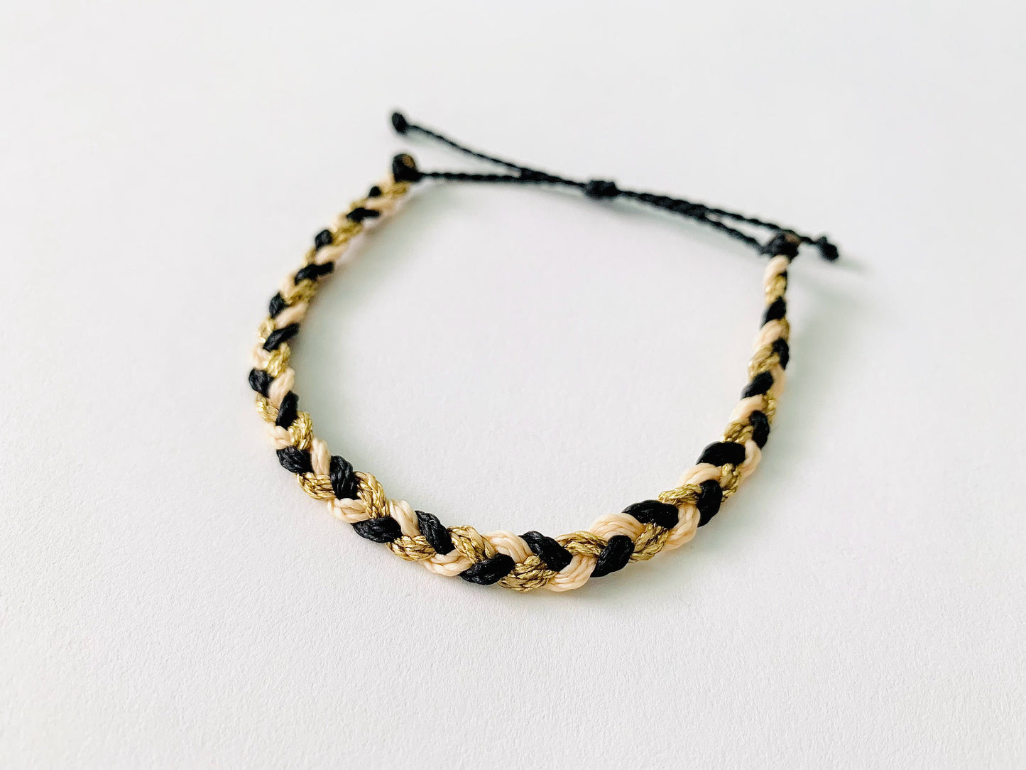 Bee Kind Bracelet Pack, Black & Gold Bracelet, Adjustable Bracelet, Waterproof Bracelet, Braided Bracelet, Bracelet Set, Friendship Bracelet