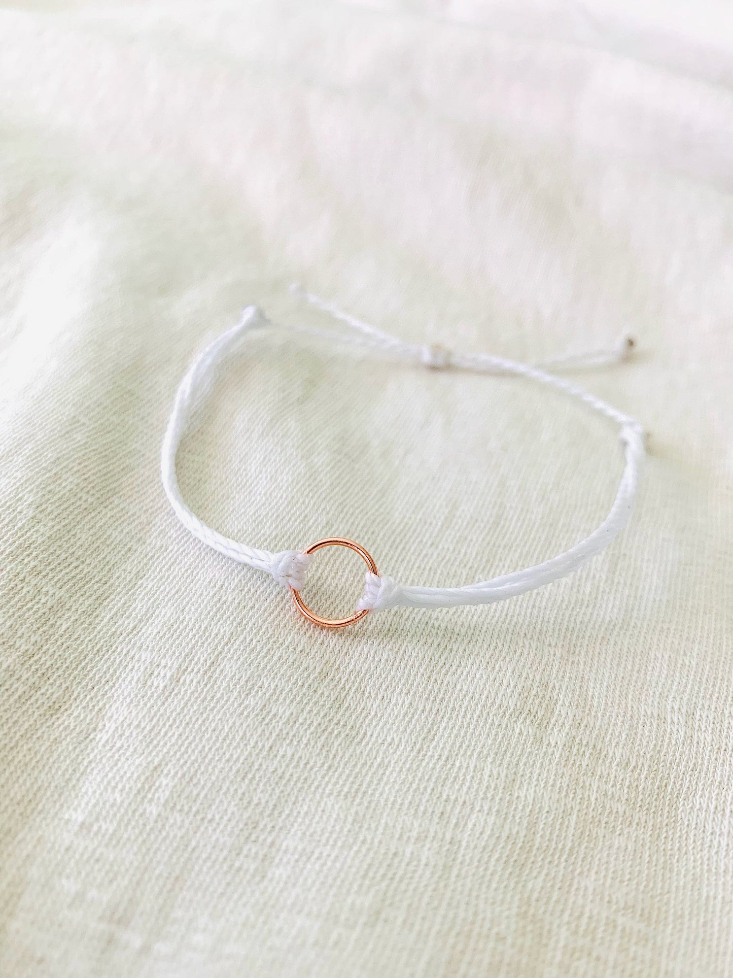 NEW! Open Circle Bracelet, String Bracelet, Handmade Jewelry, Surfer Bracelet, Waterproof Bracelet, Adjustable Bracelet